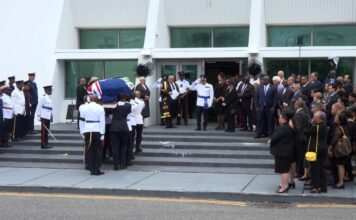 Mourners pay respects at national hero Francine Jackson’s lying in state