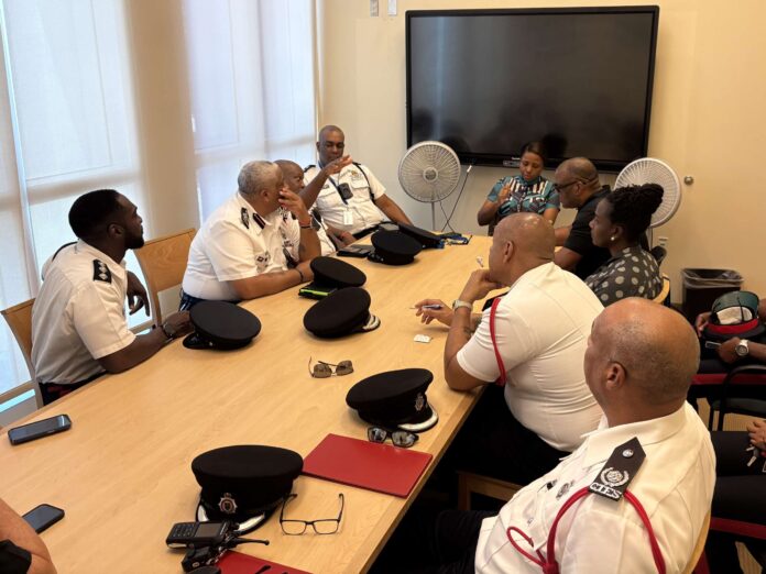 Officials Meet During the Training
