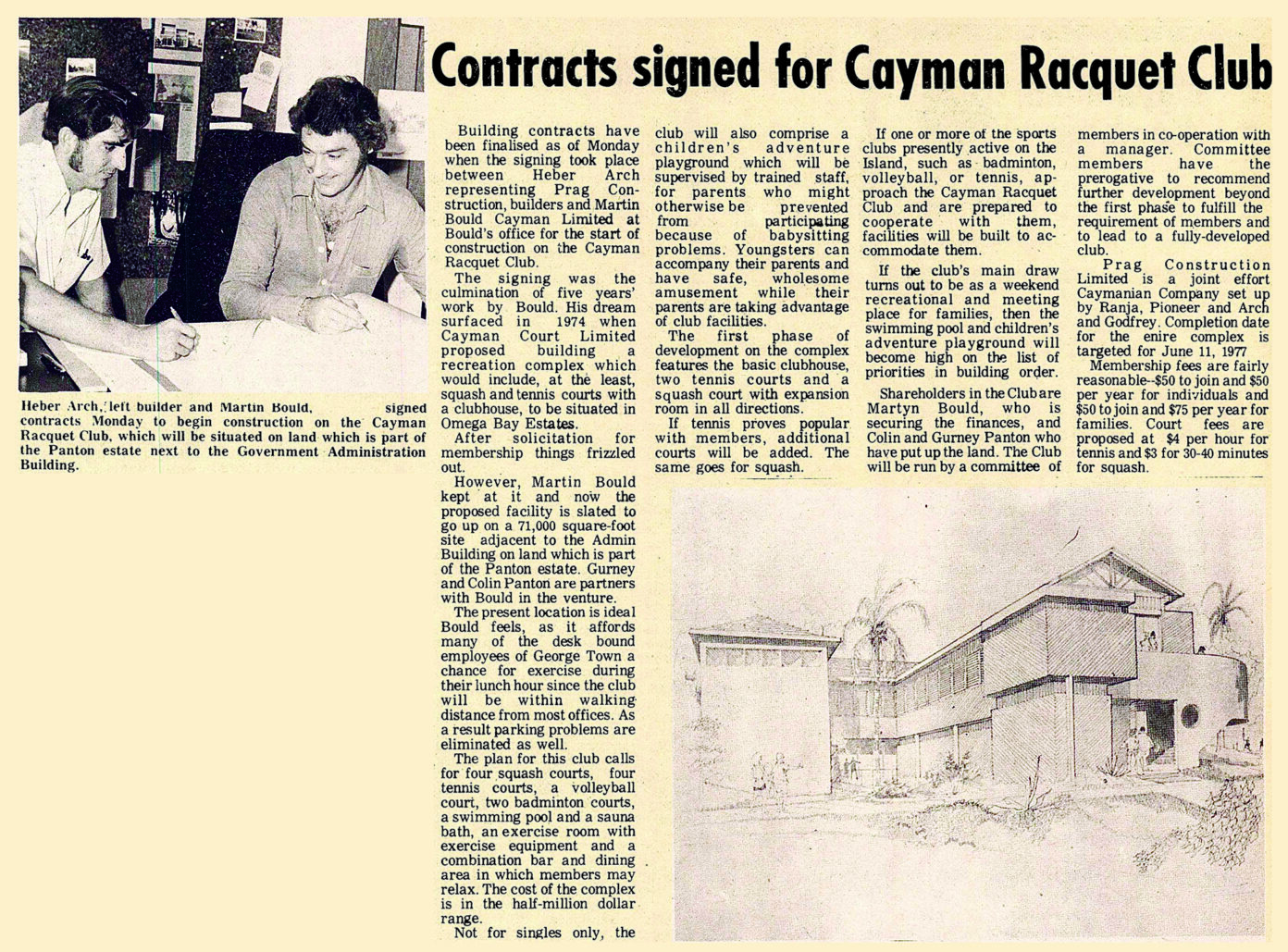 50 years ago: Fraud, fire and the old Racquet Club - Cayman Compass